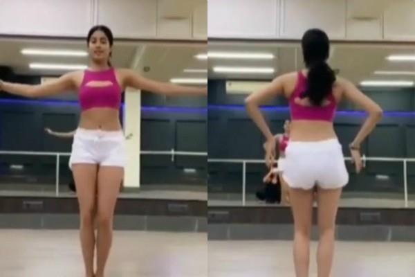 janhvi kapoor belly dance video viral