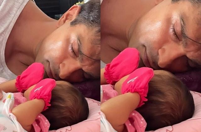 bipasha basu shares adorable photo of karan singh grover with daughter devi